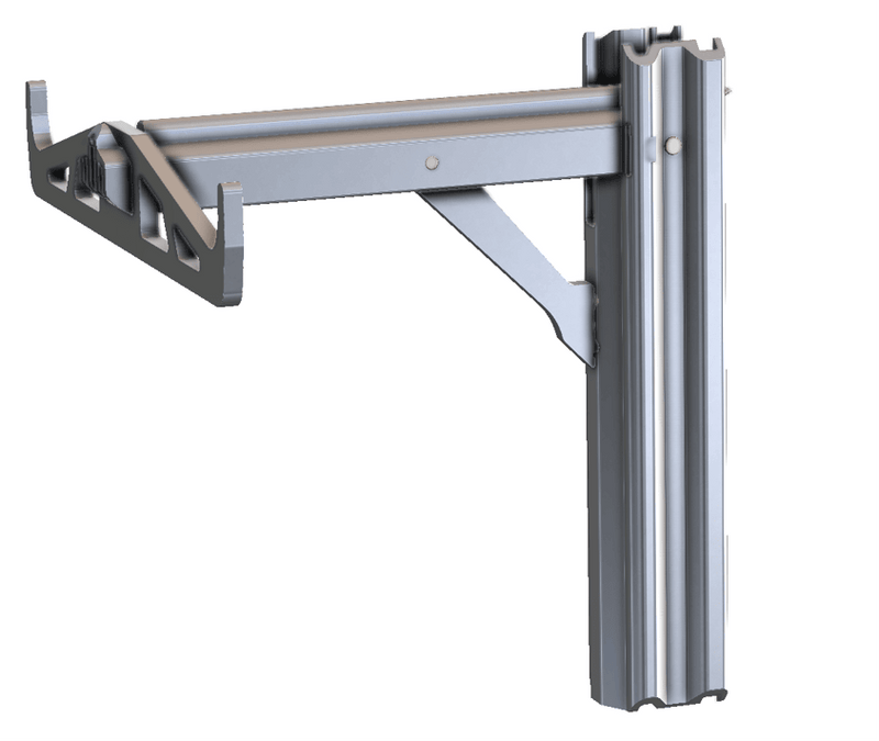 Cable arm being folded out